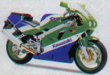 ZXR400 1991 Grün-Weiß-Blau