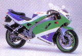 ZXR400 1992 Grün-Weiß-Blau