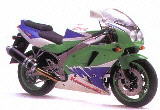 ZXR750 1993 Grün-Weiß-Blau
