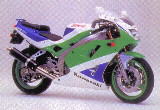 ZXR400 1993 Grün-Weiß-Blau